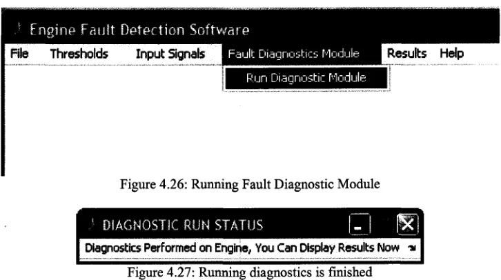 Figure 4.26: Running Fault Diagnostic Module