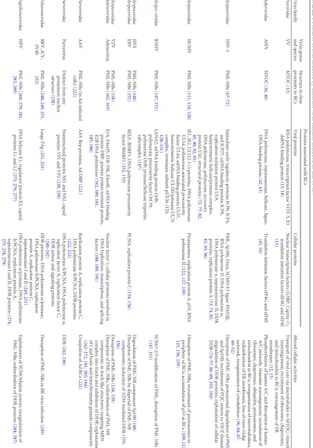 TABLE 1 Features of RCs induced by different virus families included in this reviewa