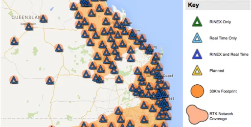 Figure 3: SmartNet Aus SEQ Coverage Map  Source: (SmartNet Aus 2016a) 
