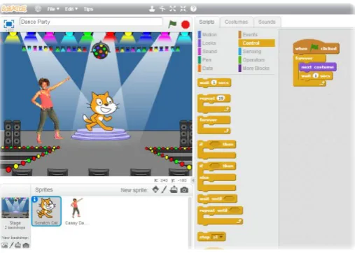 Figure 2.5: Scratch Interface.