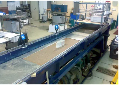 Figure 2.4 An example of a typical flume tank setup for a physical model 