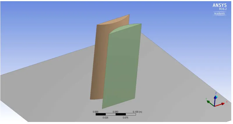 Figure 3.3 The new slotted pier design, aligned with stream flow direction. 