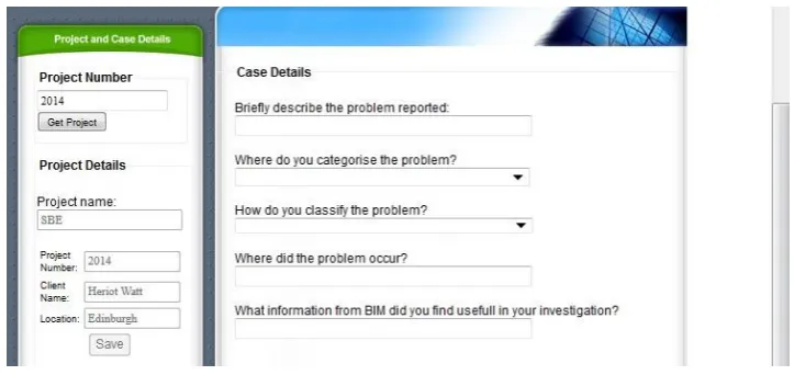 Figure 4: The dialogue interface to capture the knowledge case 