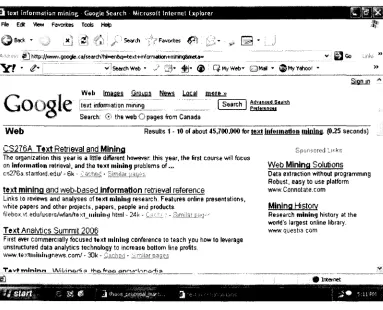 Figure 1.2.1: An Information Retrieval Procedure.