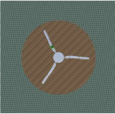 Fig.2  Turbine geometry for the CFD model 