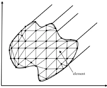 Fig. 3.3 Finite element discretisation of an irregular waveguide cross-section.