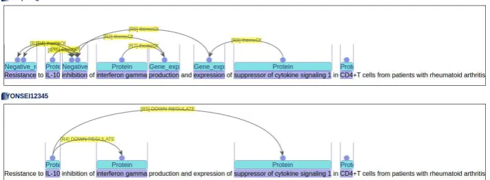 Figure 8: Example of the output of PKDE4J system