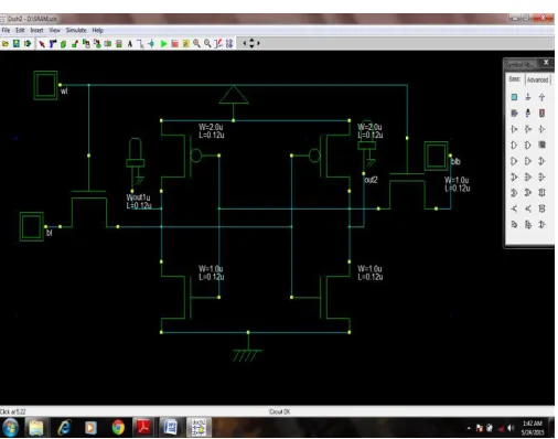 Figure 1.2 Design Systematic of conventional 6T SRAM 