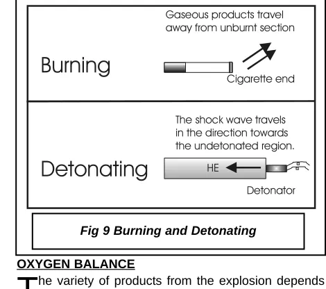 Fig 9 Burning and Detonating