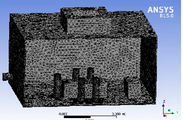 Figure 5.The aim of the test is to observe the airflow pattern and its distribution throughout the OT