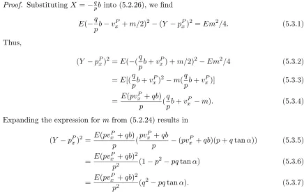 Figure 5.1 shows the vertical line vintersecting the hyperbola.x = − qpThere is no guarantee