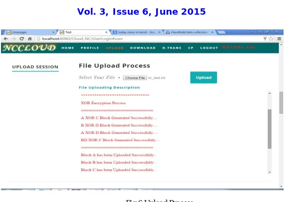 Fig 7 Download Proces   