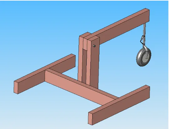 Figure 3.20: Landing gear testing apparatus