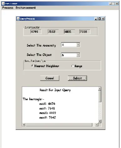 Fig 2:Query input  