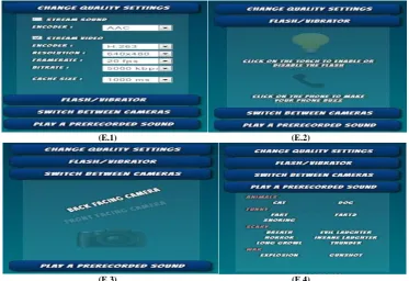 Fig. 1.7User Interface, Setting and notification panel 