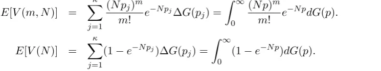 Table 3 gives the estimated population number of term types EC R [ S ] , together with the coverage ratio( =V( N) /E [ S ] ) .