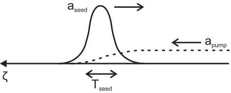FIG. 1. Schematic of the Raman ampliﬁer scheme in an under-