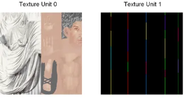 Figure 11: Real-time texture variety design of plebeian Ro-man social classes. Dialog to select the template to edit andto choose the number of characters (left); the results dis-played on the crowd (middle); dialog to design the variety ofthe selected template with the possibility to choose the bodypart along with the texture of the template to edit (right).