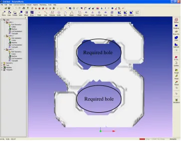 Figure 1.3 An example model with some holes left intentionally.  