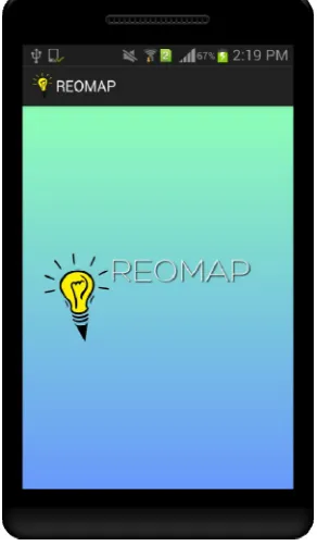 Figure 3: Splash screen of REOMAP   