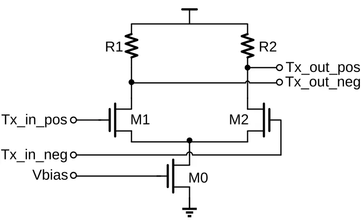 Figure  4.1      Differential Current Mode Transmitter 