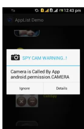 Figure 4.6.4: Camera is Called by App                                                           