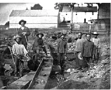 Figure 2-4 Some of the first Chinese migrant workers in Gold Rush in California of U.S