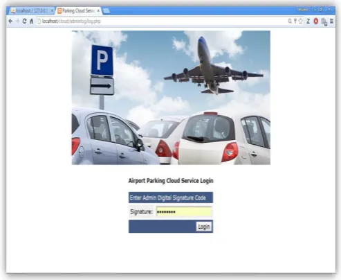 Fig. 9 shows admin web page login allows admin to enter the secret login details. 