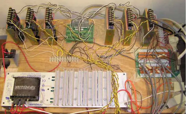 Figure 4.2 The controller hardware of the 5-DOF haptic device 