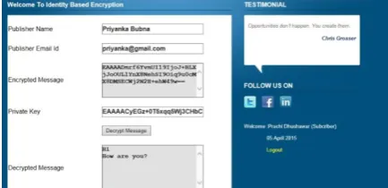 Figure 2. Showing Registration phase for  Pub/Sub along with login phase  