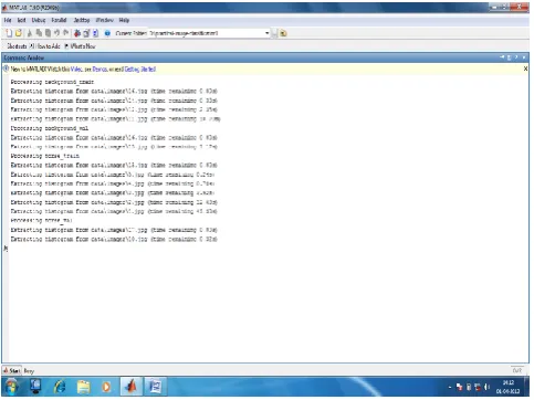 Fig 4: Snapshot of Image Training 