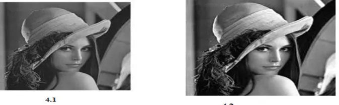 Figure 4.1:Low resolution image with 224X224, Figure 4.2:Image enhanced by the proposed technique with enlargement from 224X224 to As expected, highest level of information content is embedded in the original images