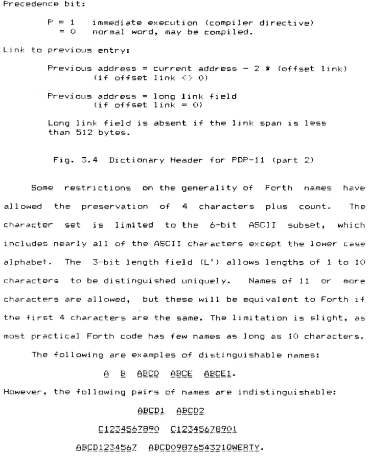 Fig.  3.4  Dictionary  Header  for  PDP-II  (part  2) 