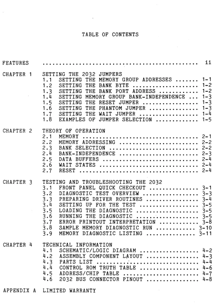 TABLE  OF  CONTENTS 
