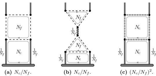 Figure 1. Example of counting of factors ofrepresentation the ﬁelds in the loop transform under