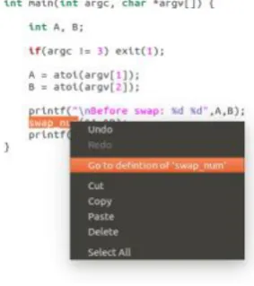 Figure 6. Using the Go-To Definition option 