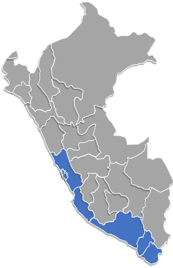 Figure 2. Peru's Pisco Producing Regions 