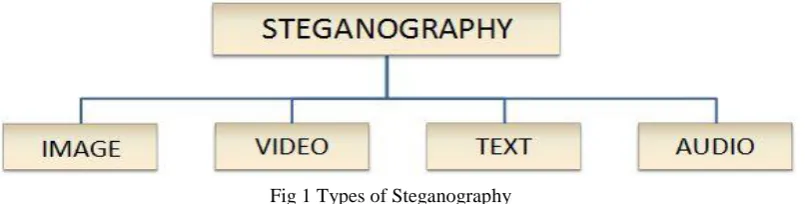 Fig 1 Types of Steganography 