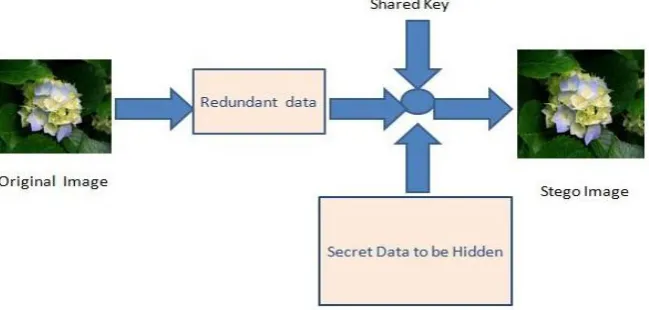 Fig 3: Block diagram of public key steganography  