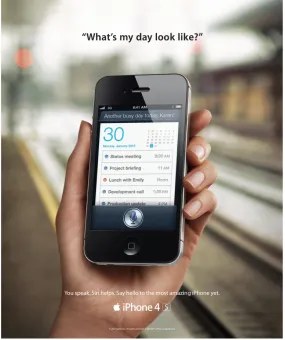 Figure 3: iPhone 4S ad (Apple, 2013) 