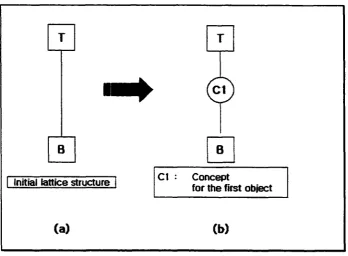 Figure 12. (a) Initial lattice structures (b) after adding first object