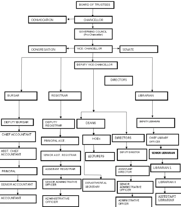 Figure 3.1: Nigerian Universities Conventional Governance Structure 