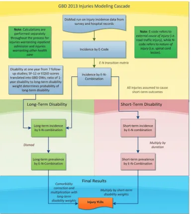 Figure 1Flowchart of Global Burden of Disease Injury years lived with disability (YLD) estimation.