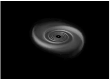 Figure 4.2: Tidally driven spiral waves in the disk.