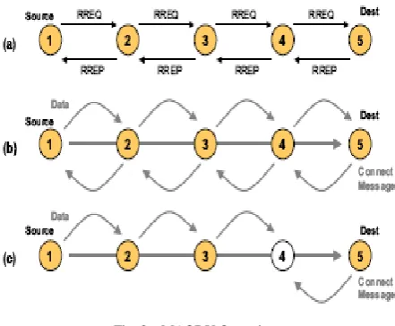 Fig. 3. MAODV Operations 