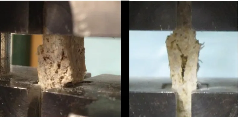 Figure 8. Compressive stress-strain behavior of bamboo composites 