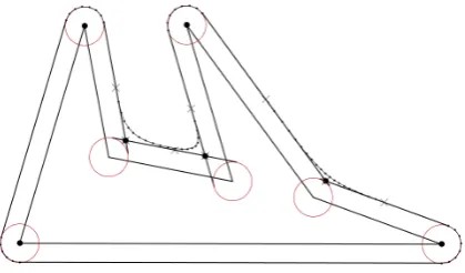 Figure 4: Close-up of an area with categories thathave different relevance encoded with typographicweight and font size.