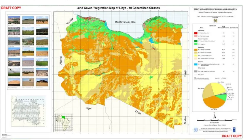 Figure 3.1: Land use geographical position map of Libya http://www.glcn.org/databases/ly_landcover_en.jsp ‎