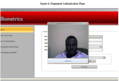 Figure 4: Fingerprint Authentication Phase   