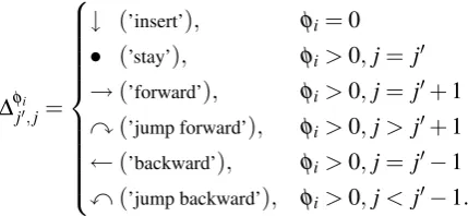 Figure 2 outlines the jump classes for subsequent����������target positions i′ and i. As shown in Figure 3,for source positions  <j¯j which are aligned to the